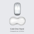 Transparent Anti-Slip Rubber Mouse Pad with Ergonomic Wrist Rest - Desk & Gaming
