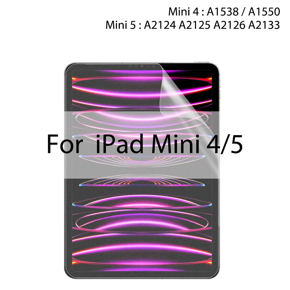 Paper-Feel Matte PET Screen Protector for iPad — 11-inch (27.9 cm) Anti-Glare Stylus-Friendly