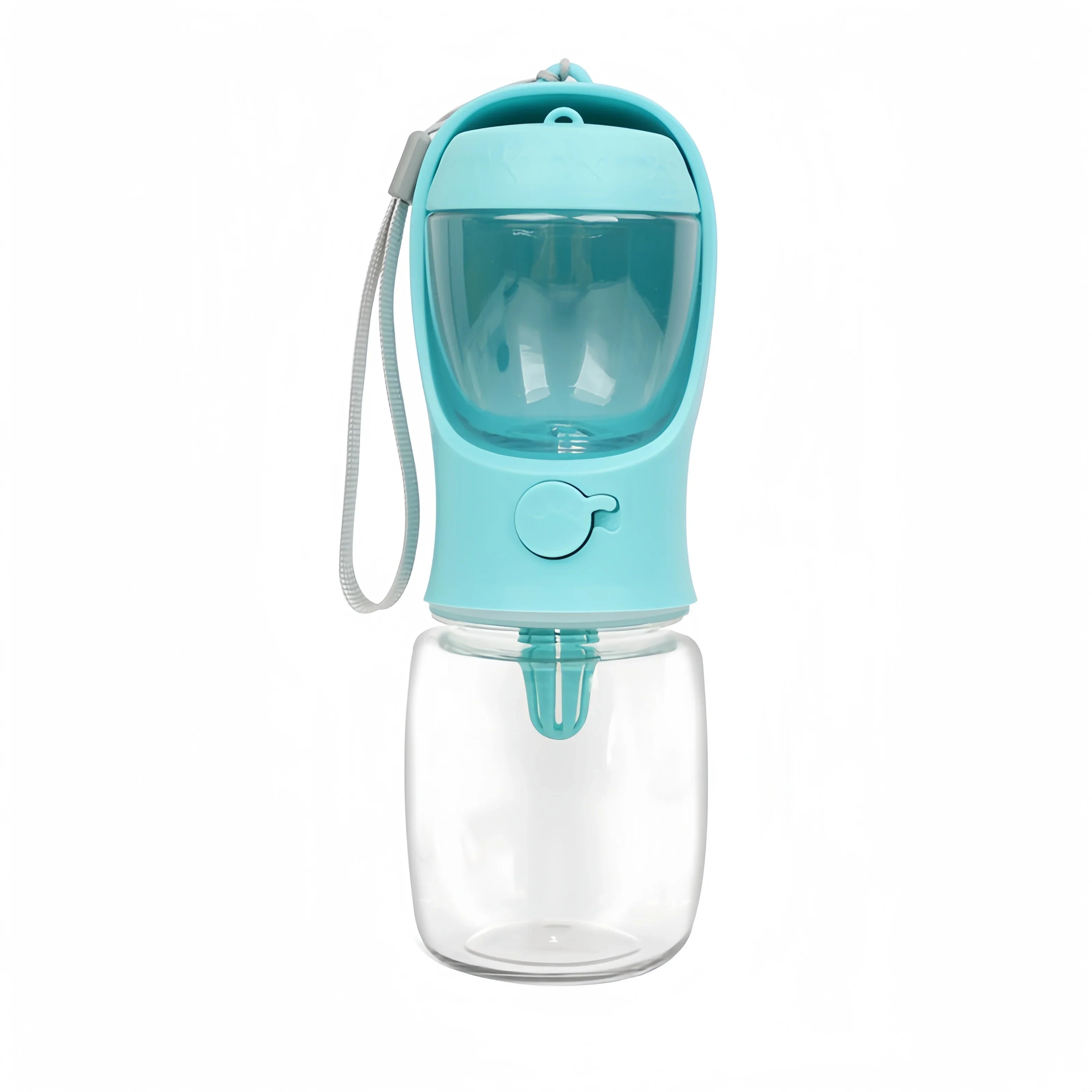 Portable Pet Water Bottle with Built-In Food Storage - Travel Dog & Cat Feeder Bowl