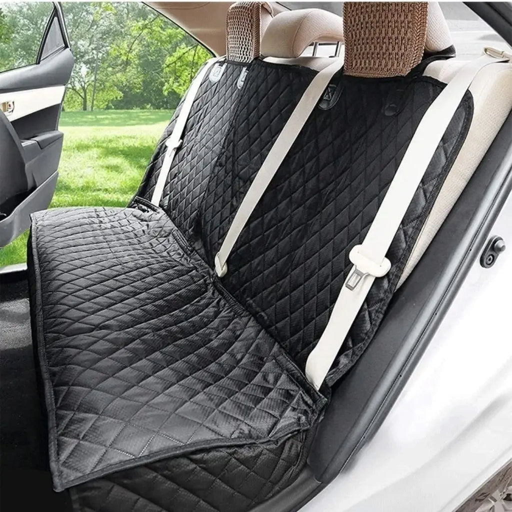 Waterproof Dog Car Seat Cover with Middle Seat Armrest — Pet Travel Mattress & Car Seat Protector