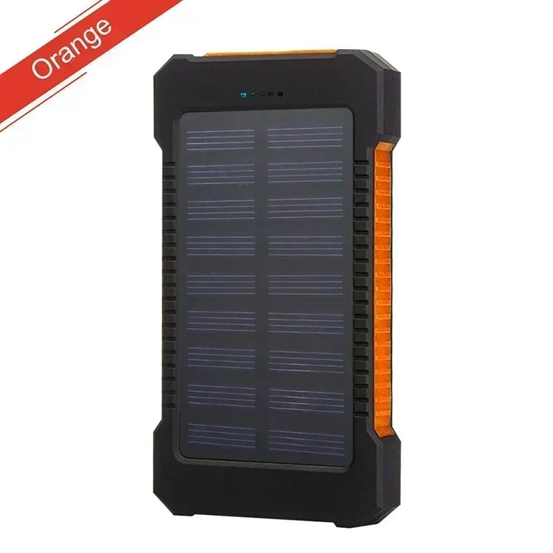 100000mAh Solar Power Bank 100W USB-C Portable Charger Waterproof with SOS Flashlight & LED Lamp