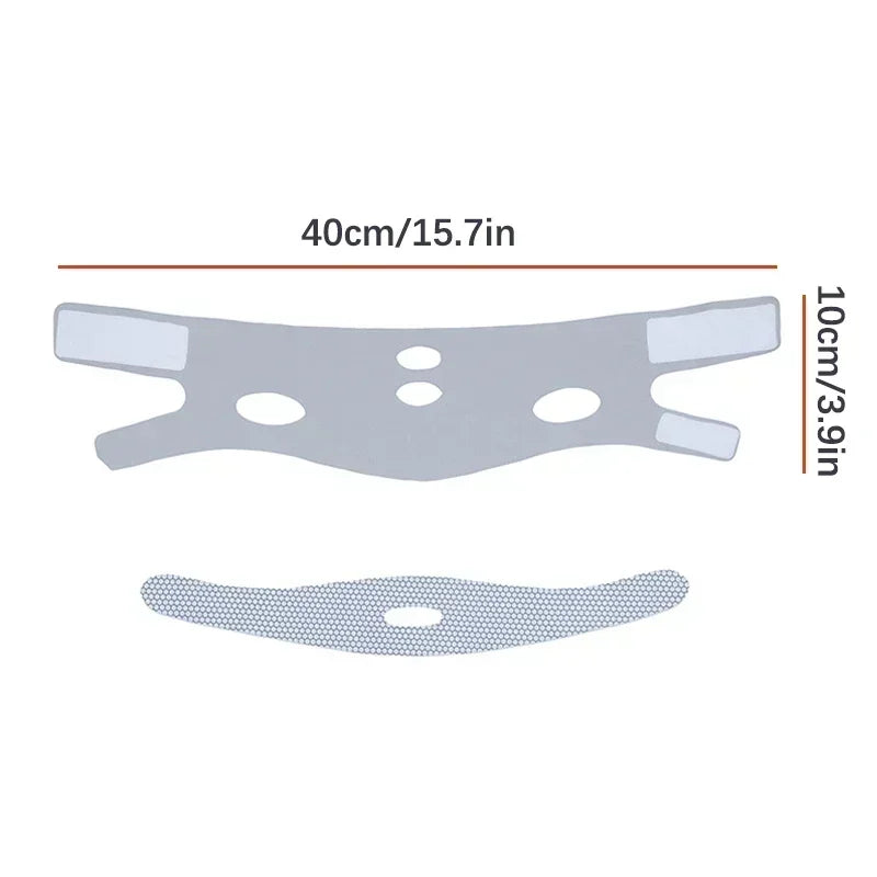V-Line Face Lifting Bandage V Shaper Chin Slimming Strap (40cm x 10cm / 15.7in x 3.9in) Adjustable Breathable Face Slimmer for Double Chin