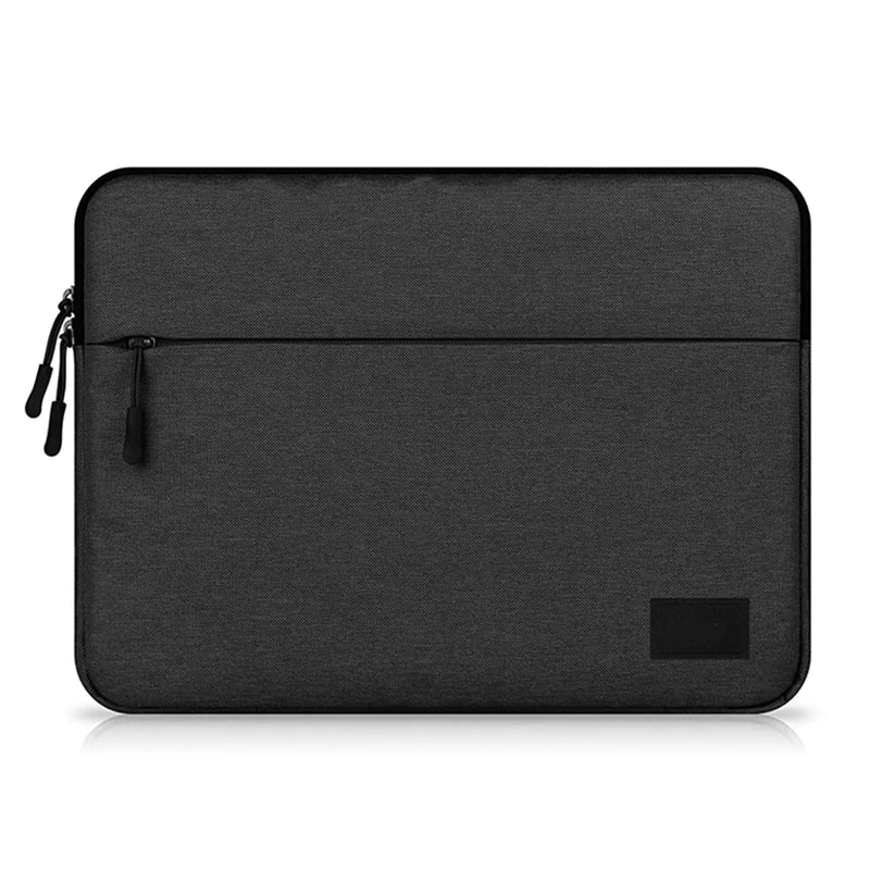 Waterproof Nylon Laptop Sleeve 11/12/13/14/15/15.6/16 Inch - Velvet Lined Notebook Case with Double Zipper & Multi Pockets