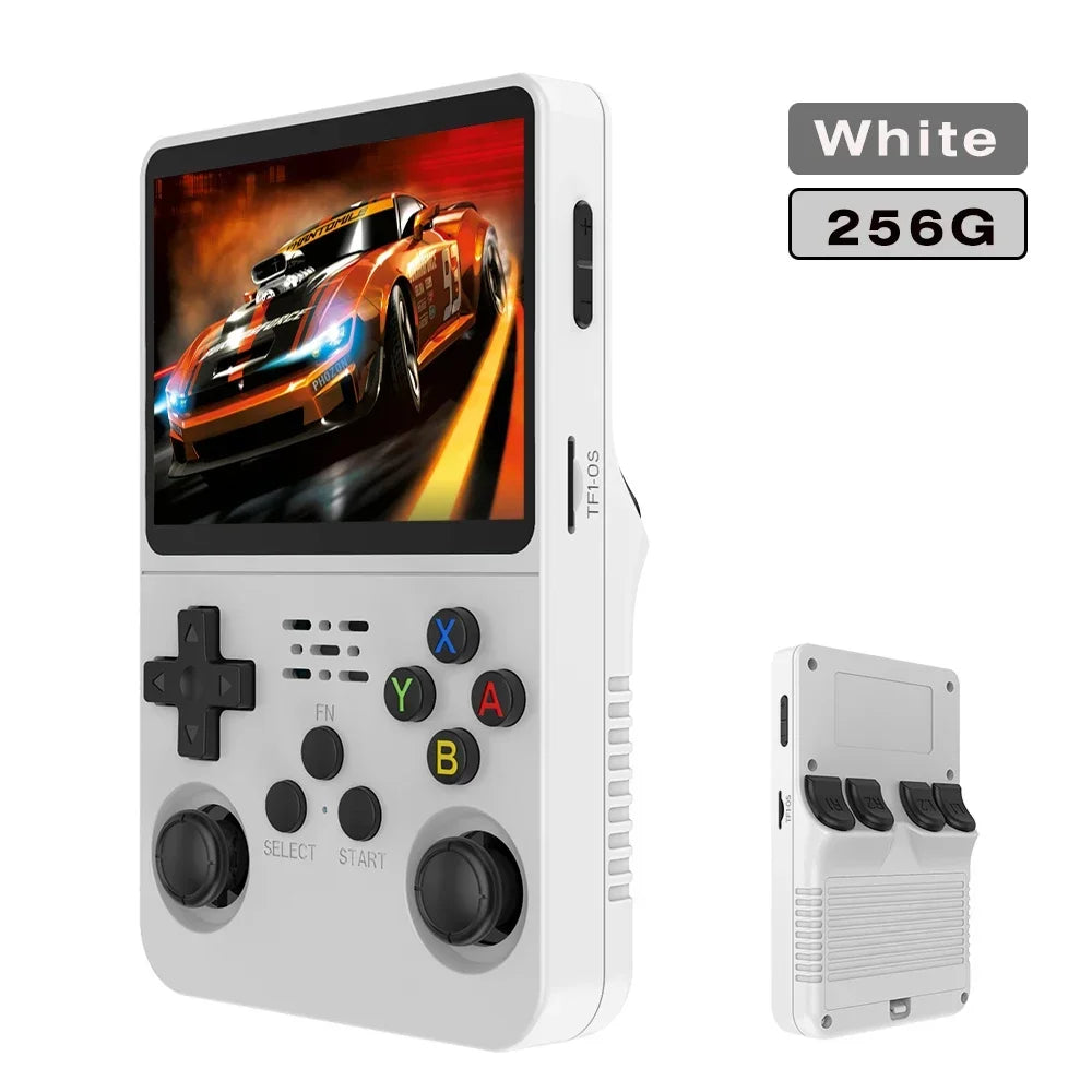 Retro Handheld Game Console 3.5" IPS (8.9 cm) 64GB Portable Linux Player, Preloaded 15,000+ Games, USB-C Charging