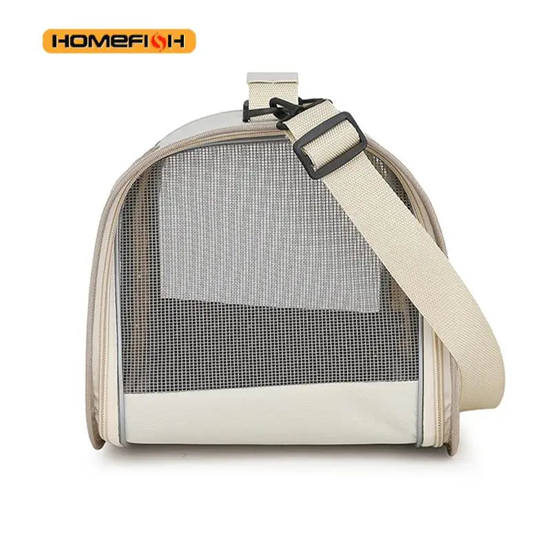 Foldable Breathable Pet Carrier Shoulder Bag for Small Dogs & Cats, 40 x 26 x 22 cm (15.7 x 10.2 x 8.7 in), Up to 7 kg (15.4 lb)