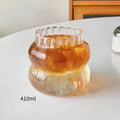Heat-Resistant Stripe Glass Tumbler — Transparent Tea, Coffee & Juice Mug, 410/530/650 ml (13.9/17.9/22 fl oz)