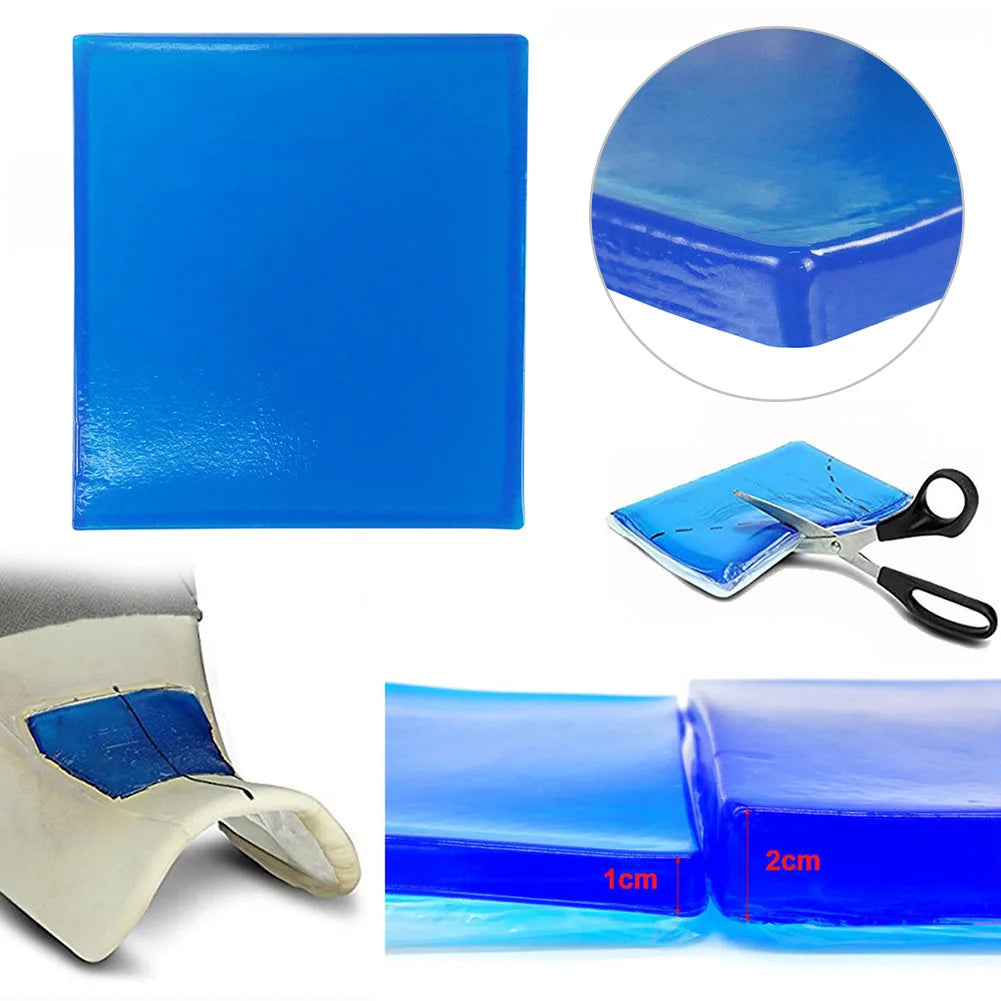 Motorcycle Gel Seat Cushion - Shock Absorbing Pad for Motorbike & Scooter, Soft Comfortable Seat Insert