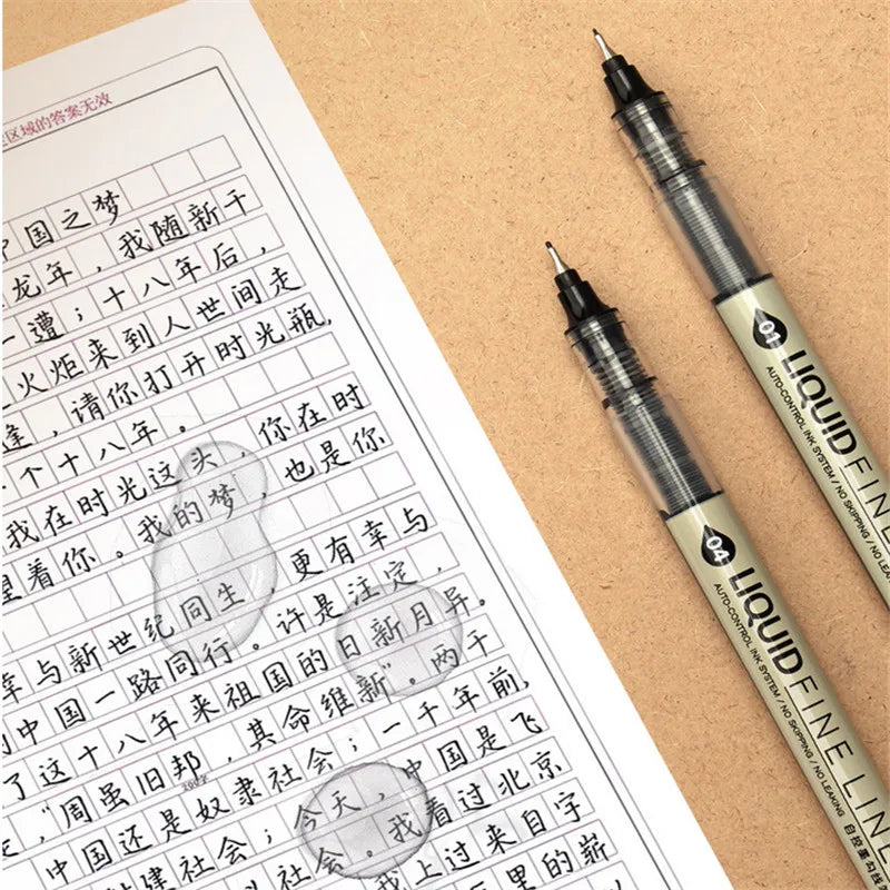 Big Capacity Waterproof Brush Pen Marker - Pigment Ink for Sketching, Comics & Calligraphy - Single