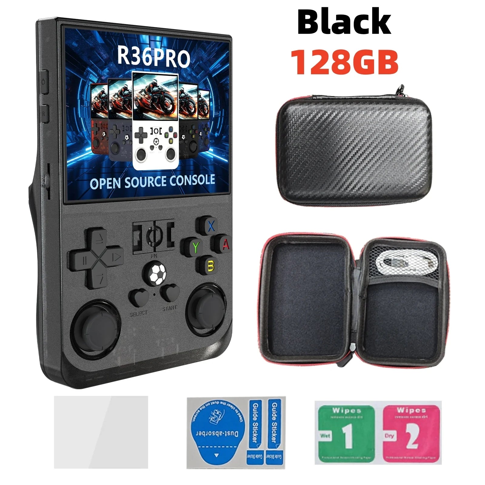 Open Source Retro Handheld Game Console Linux 3.5-Inch (8.9 cm) IPS Screen 128GB Portable Pocket Player Preloaded 22,000 Games