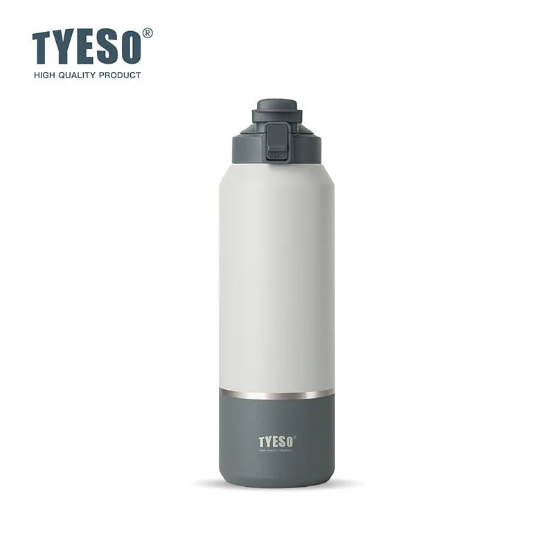 Insulated Stainless Steel Water Bottle - 40/51/68oz (1200/1500/2000ml) Travel Mug with Handle & Leak-Proof Pop-Up Lid for Hiking
