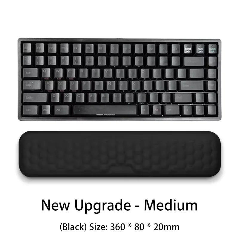 Ergonomic Memory Foam Wrist Rest for Keyboard & Mouse - Non-Slip Wrist Support for Office Laptop & Desktop