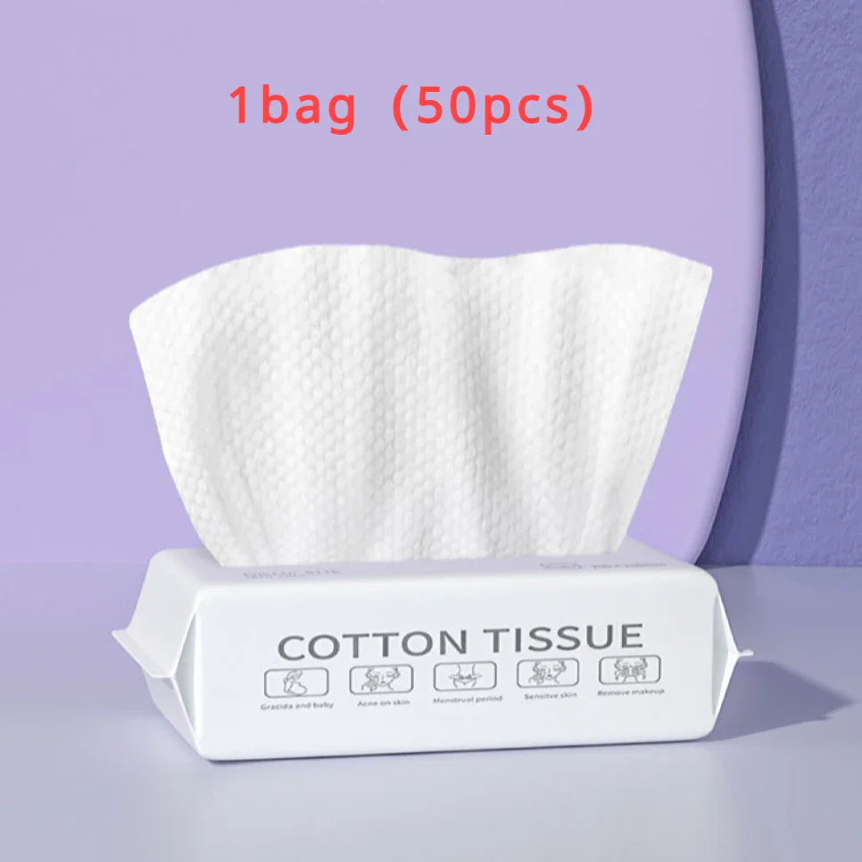 Disposable Non-Woven Hand Towels – Quick-Absorb Cotton Blend for Bathroom & Travel