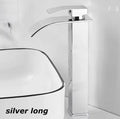 Stainless Steel Deck-Mounted Basin Faucet for Bathroom - Hot & Cold, Classic Style
