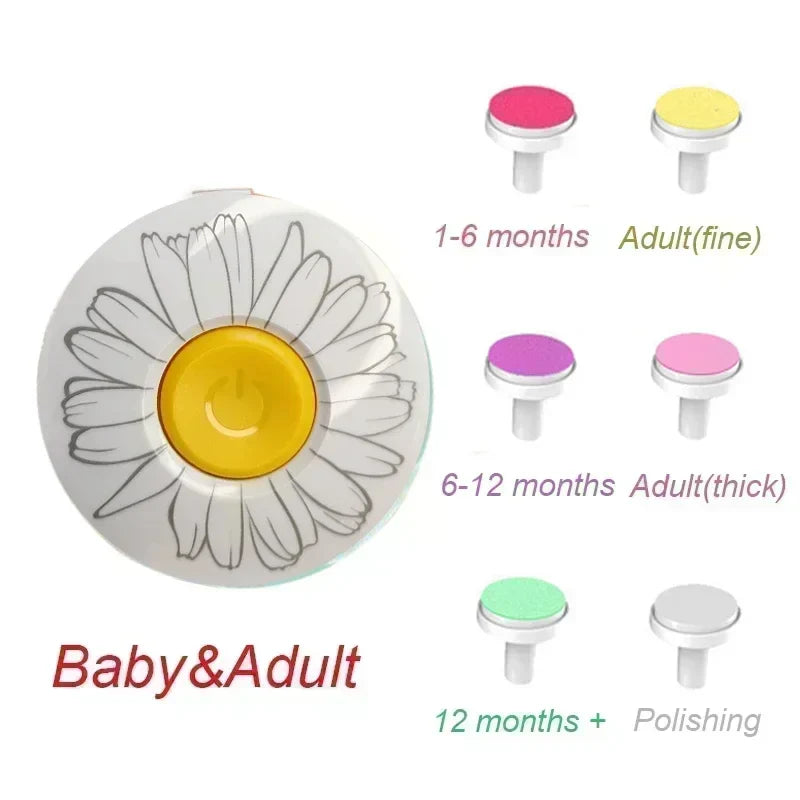 Electric Baby Nail Trimmer and Polisher, Safe Infant Nail File Kit for Newborns and Toddlers