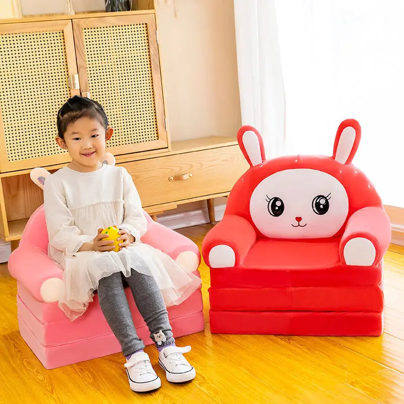 Kids Princess Sofa Removable Washable Foldable Children's Cartoon Armchair Toddler Couch