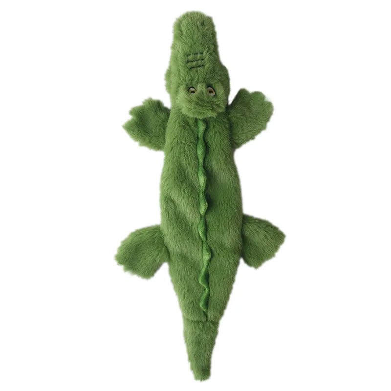 Stuffing-Free Squeaky Plush Dog Toy – Durable Crinkle Chew Toy, Simulated Animal
