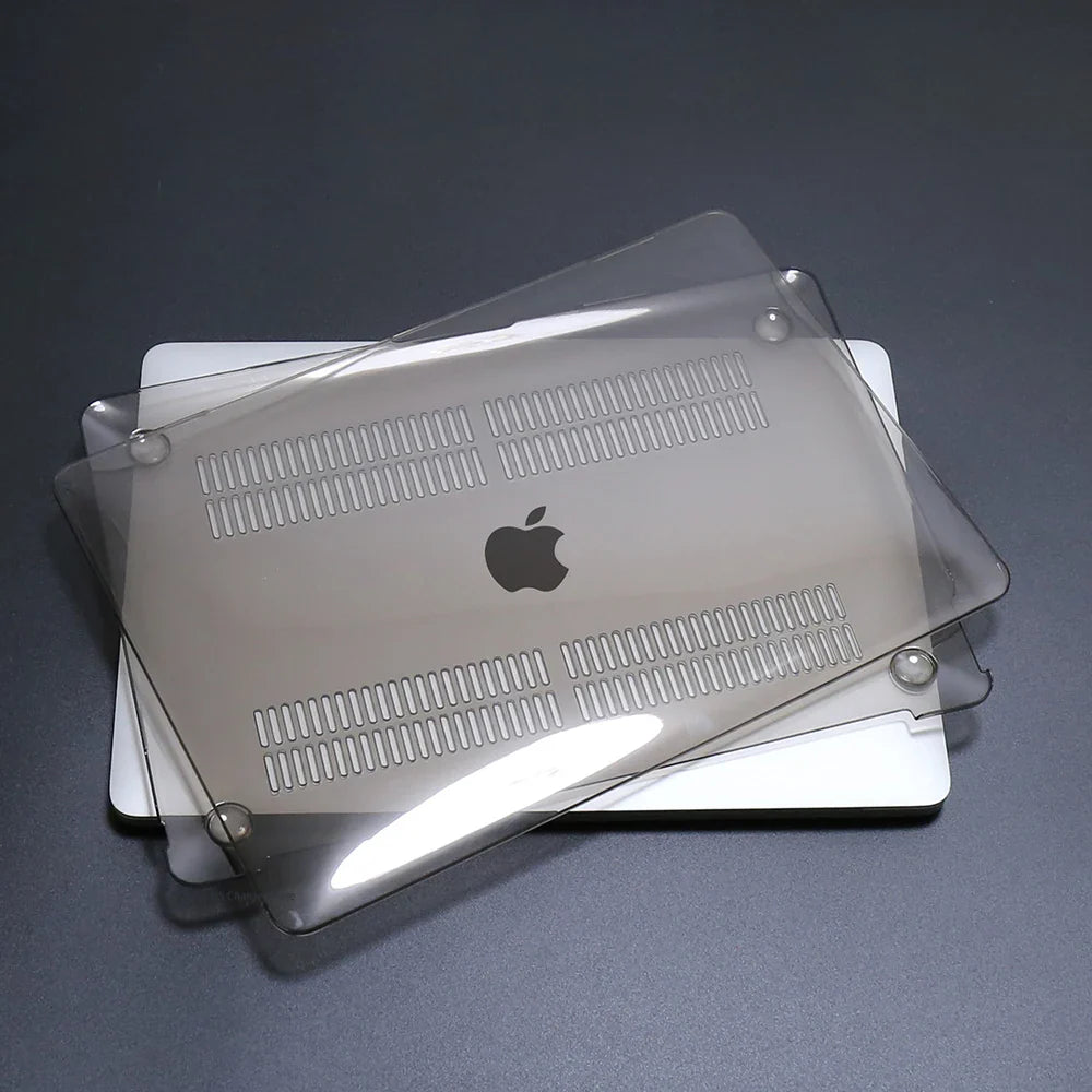 MacBook Hard Shell Protective Case – Fits Air 13-inch (33.0 cm) & 13.6-inch (34.5 cm), Air 15.3-inch (38.9 cm), Pro 14-inch (35.6 cm) & Pro 16.2-inch (41.1 cm) – Snap-On PVC Top & Bottom Cover