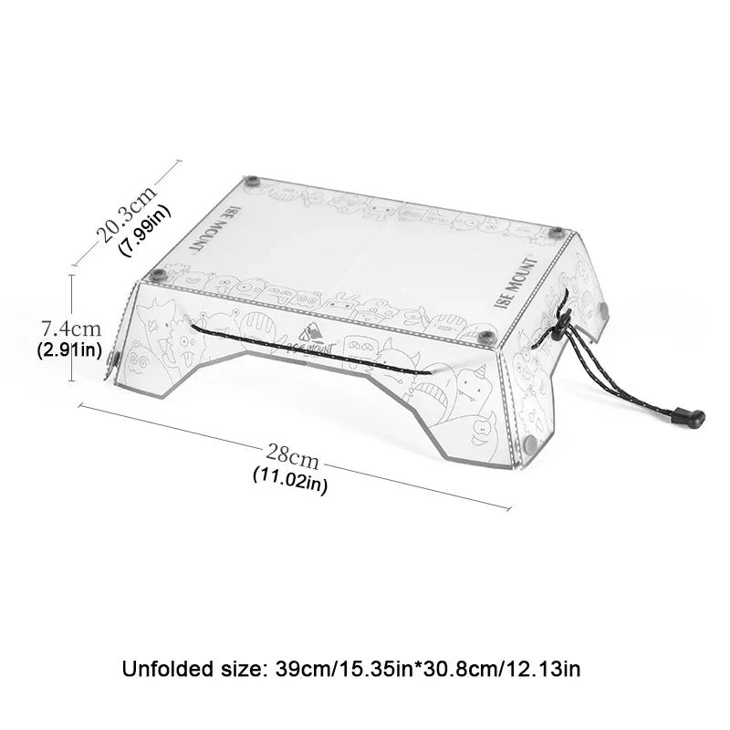 Portable PP Folding Camping Table & Tray - Ultralight Foldable Picnic Tray, Heavy-Duty Outdoor Travel Table