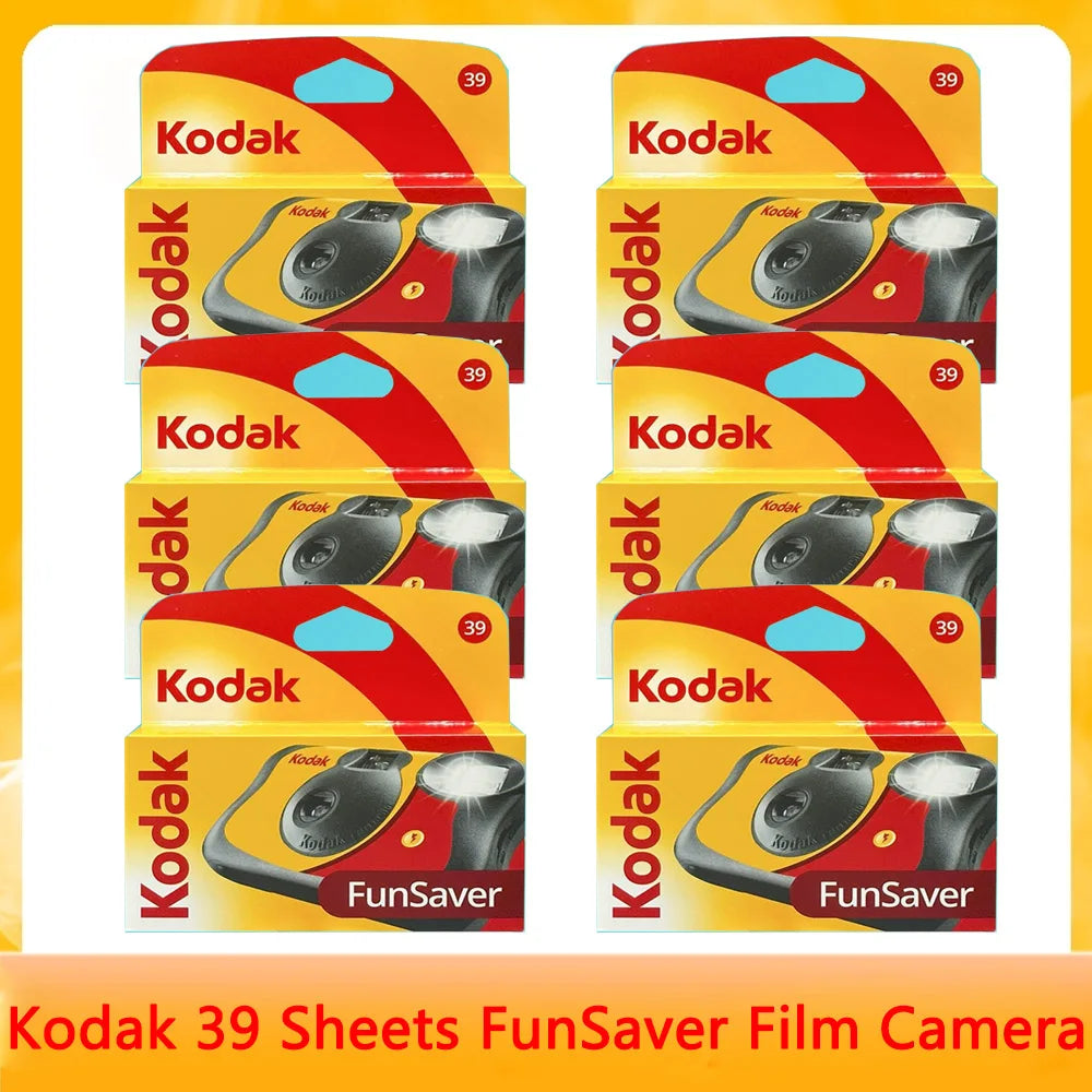 Disposable Single-Use 35mm Film Camera with Flash — 27 or 39 Exposures, ISO 800