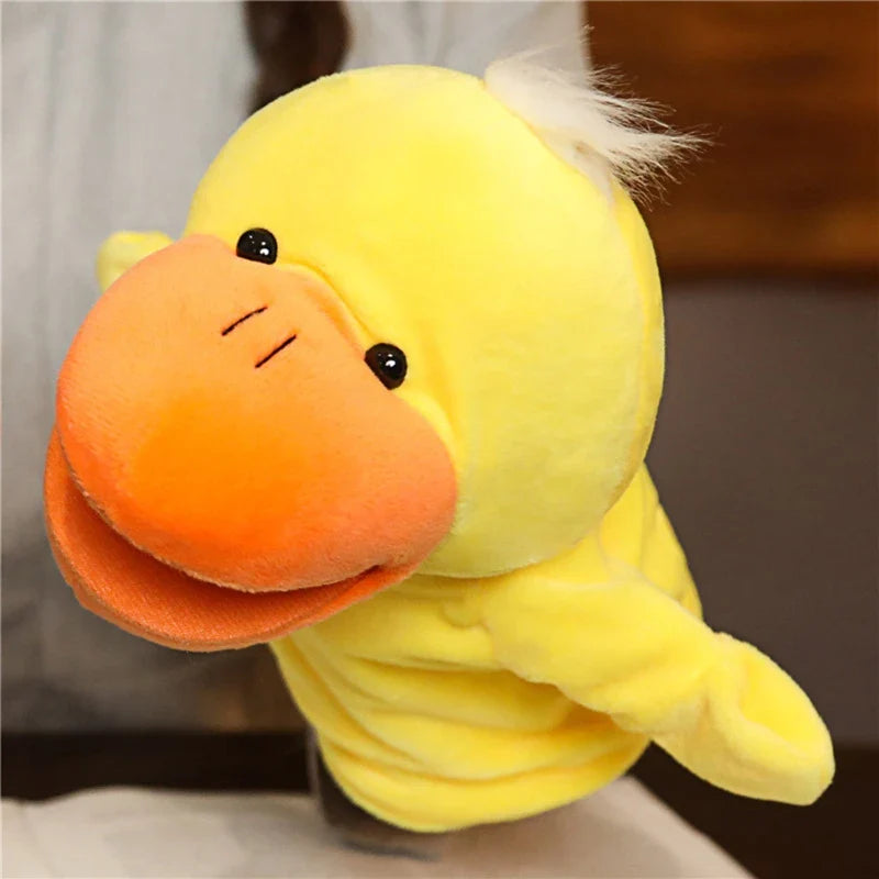 Cartoon Hand & Finger Plush Puppets — Soft Hand Puppet for Kids Party Favors & Family Fun