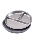 Stainless Steel Baby Plate with Detachable Suction Silicone Tray – Food-Grade Non-Slip Feeding Bowl for Infants & Toddlers