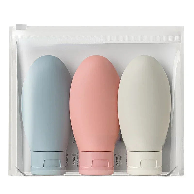 Travel Refillable Bottle Set — Perfume Spray, Lotion & Shampoo Tubes (120 ml / 4.06 fl oz, 60 ml / 2.03 fl oz) Portable Cosmetic Containers