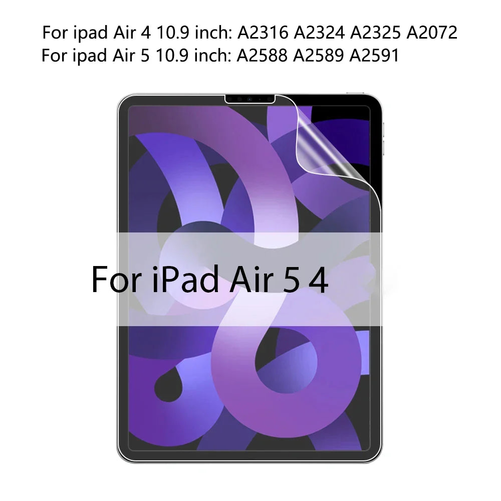Paper-Feel Matte PET Screen Protector for iPad — 11-inch (27.9 cm) Anti-Glare Stylus-Friendly