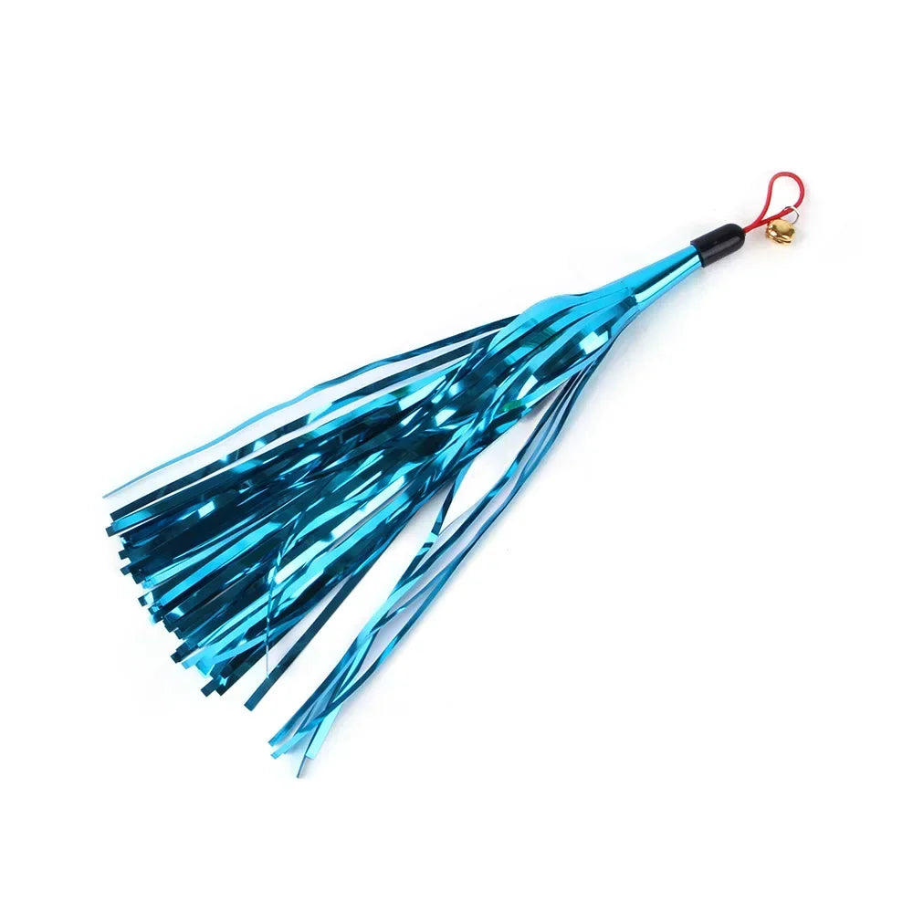 Interactive Cat Feather Toy Refill Kit – Feather Birds, Faux Worm & Foam Ball with Bell for Kittens