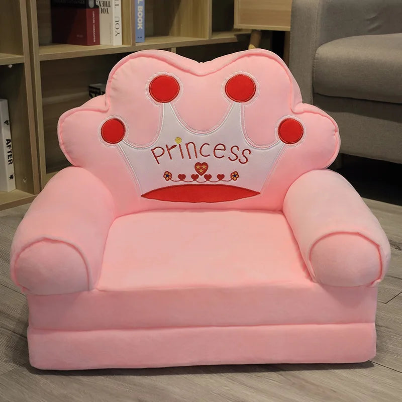 Children's Cartoon Folding Sofa Bed – Princess Toddler Convertible Chair