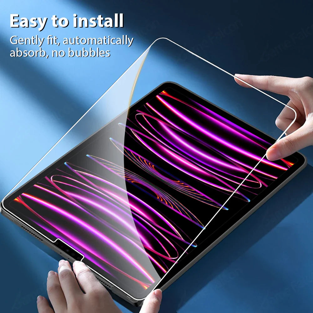 Tempered Glass Screen Protector for iPad Pro 11/12.9/13-inch, iPad Air & iPad Mini - 9H Anti-Fingerprint HD Scratch Resistant