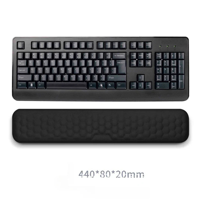 2-Piece Memory Foam Wrist Rest Set — Ergonomic Keyboard & Mouse Support with Non-Slip Base for Laptop & Desktop