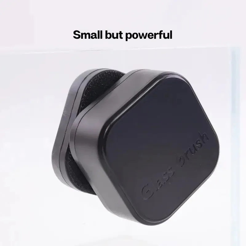Mini Square Magnetic Aquarium Glass Cleaner Scratch-Resistant Brush for Small Fish Tanks