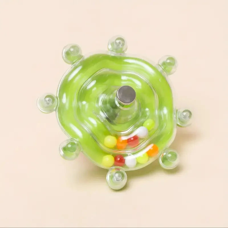 Interactive Rotating Treat Dispenser Parrot Toy for Mental Stimulation and Cage Entertainment