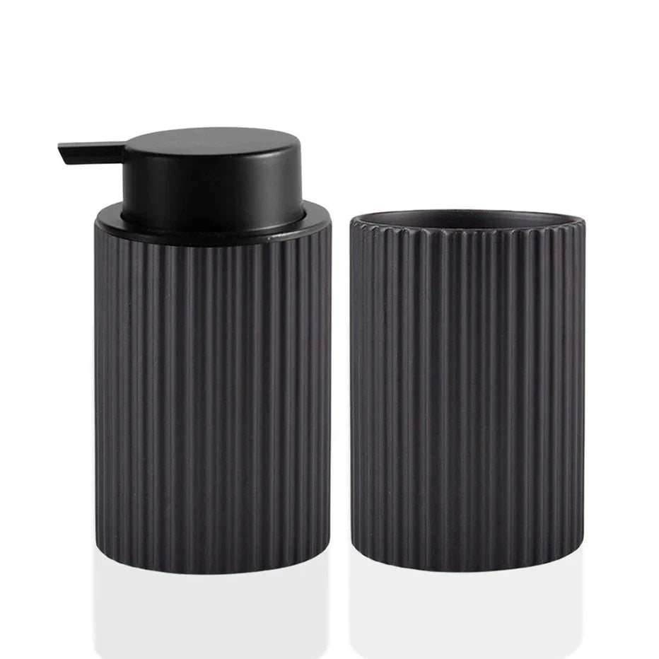 Foaming Soap Dispenser with Toothbrush Holder – Bathroom Foam Pump & Counter Storage Organizer