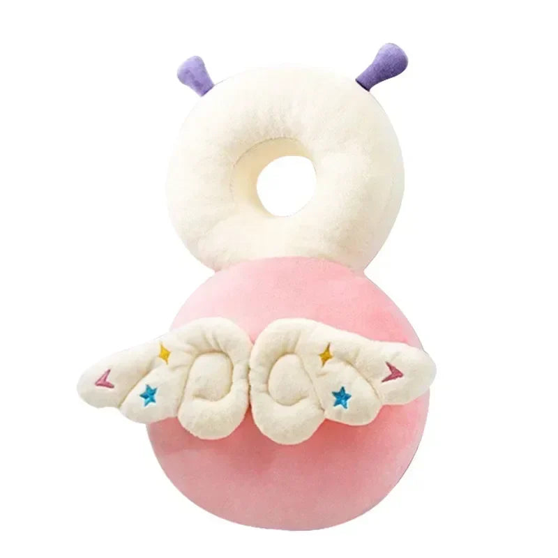 1-3T Toddler Baby Head Protector Safety Cushion Back Pad Cartoon Angel Bee Anti-Fall Headrest