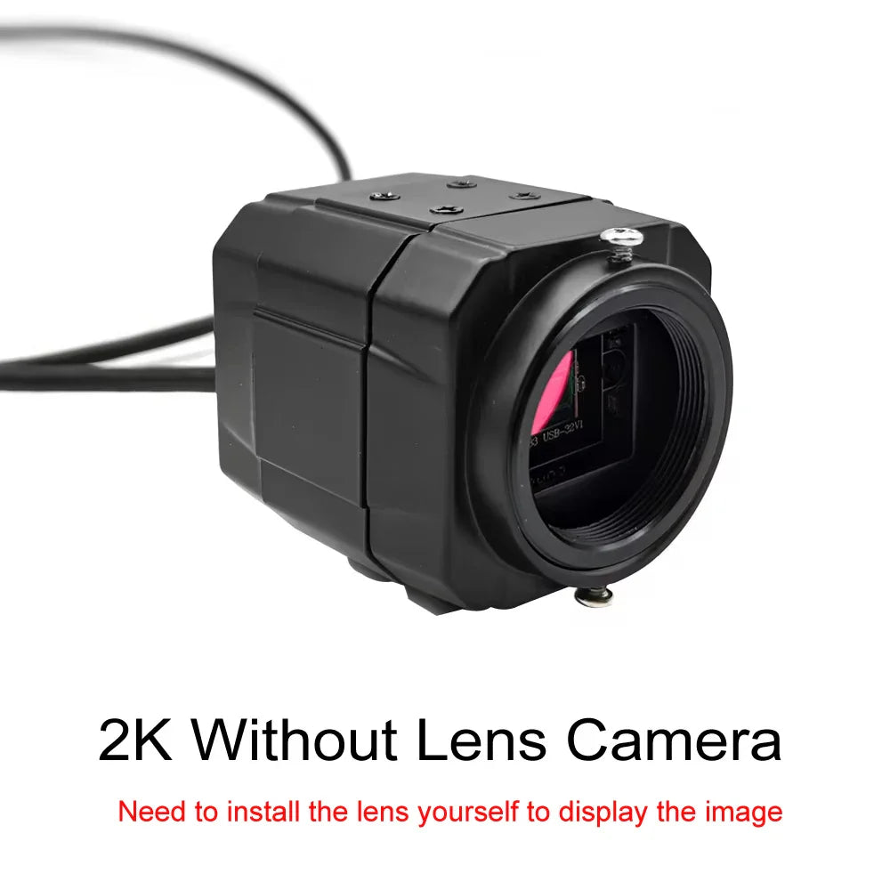 4K 8MP USB Camera – 5–50mm Varifocal Lens, 30fps UVC Plug-and-Play Webcam for PC Live Streaming & Teaching