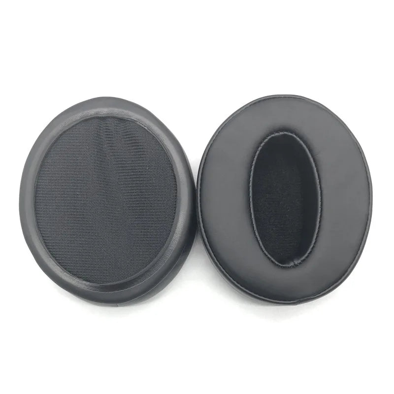 Replacement Memory Foam Ear Pads for Over-Ear Headphones - Soft Leather Ear Cushions, Self-Adhesive (1 Pair)