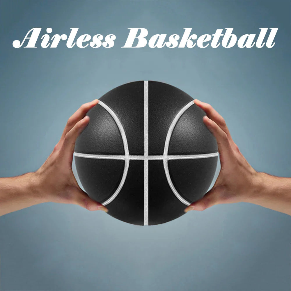 Silent Foam Basketball - Indoor Quiet Dribble Ball, Airless No-Inflate Size 7/6/5 for Men Women Kids