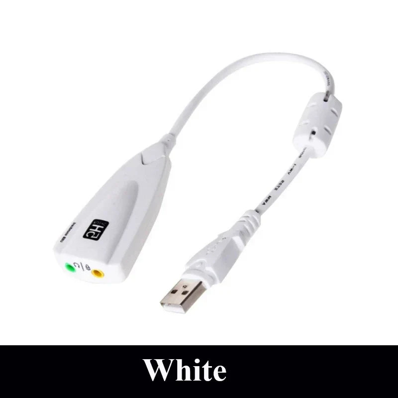 USB 7.1 External Sound Card – Virtual 7.1 Audio Adapter for PC Gaming, Plug-and-Play