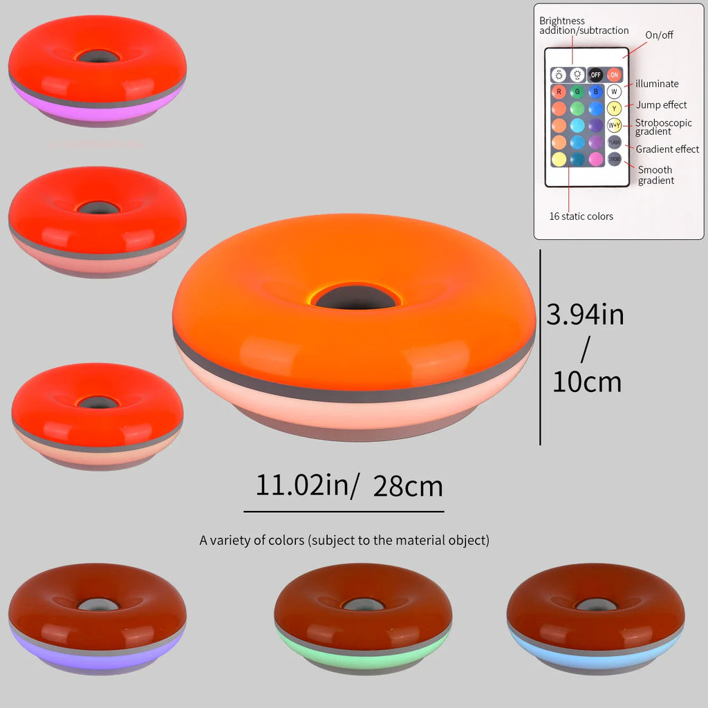 Bauhaus Donut Table Lamp USB LED Bedside Night Light for Bedroom Living Room Dining Room