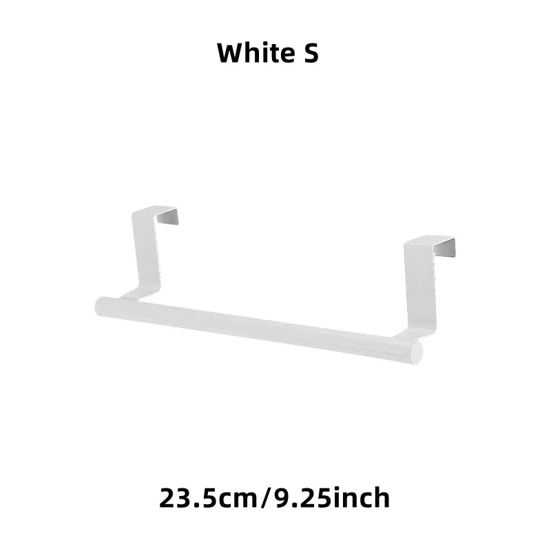 Over-Door Stainless Steel Towel Rack – Hanging Towel Bar for Bathroom & Kitchen Cabinets, 23.5 x 6.2 cm (9.25 x 2.44 in) or 36 x 6.2 cm (14.17 x 2.44 in), 1/2-Pack
