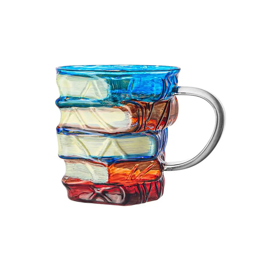350ml (12 fl oz) Book-Shaped Glass Coffee & Tea Mug – Creative Drinkware & Desk Decor for Book Lovers