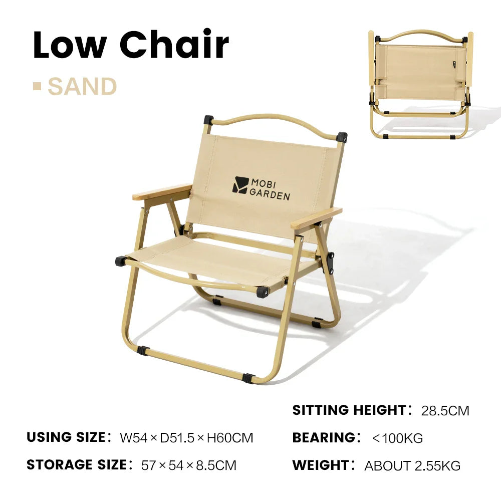 Folding Kermit Camping Chair – Portable Lightweight Carbon Steel Frame