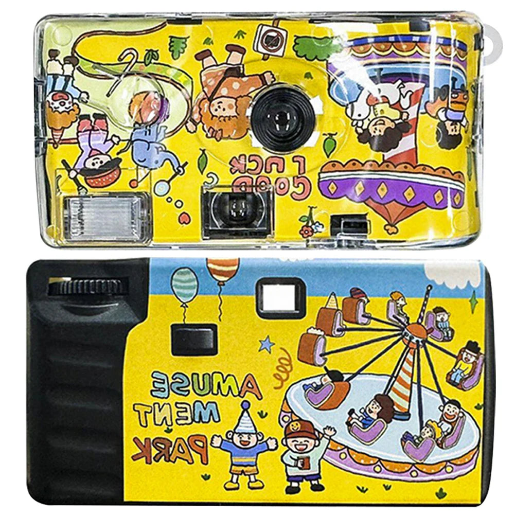 35mm Disposable Film Camera with Flash – ISO 400 Single-Use Half-Frame Camera for Weddings, Travel & Parties