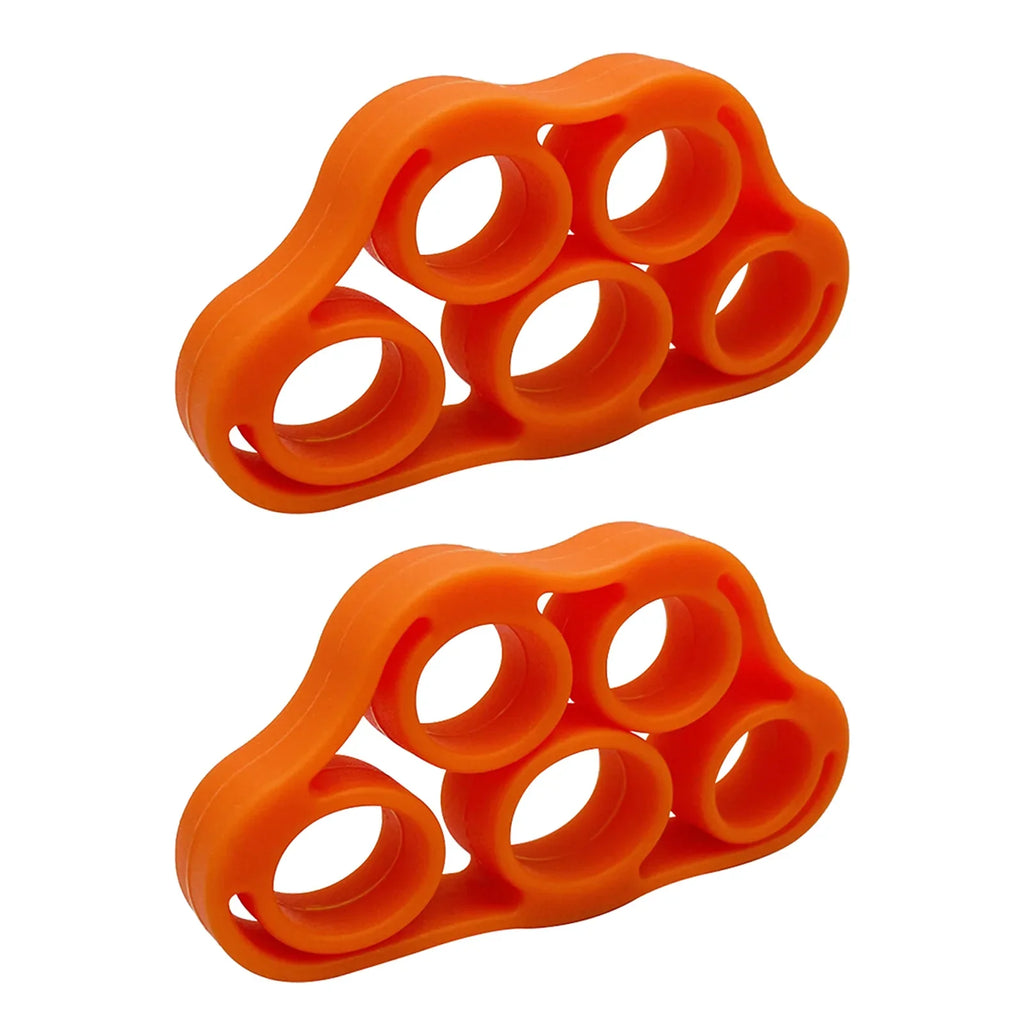5-Finger Silicone Finger Strengthener Ring – Hand Grip & Finger Exerciser for Rehab, Guitar Practice, Stress Relief