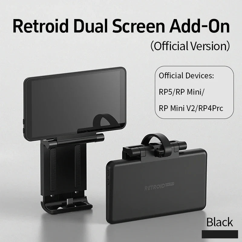 Dual 5.5-Inch (14.0 cm) OLED Back-Clip Extended Display Add-On for Handheld Game Consoles