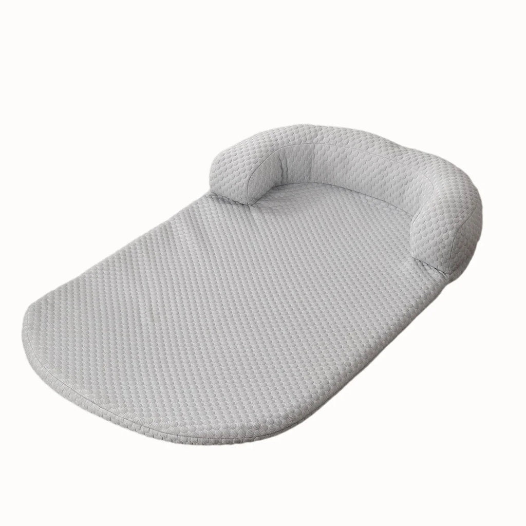 Cooling Ice Silk Pet Bed with Pillow - Breathable Anti-Slip Dog & Cat Cushion, Machine Washable (XS-L)