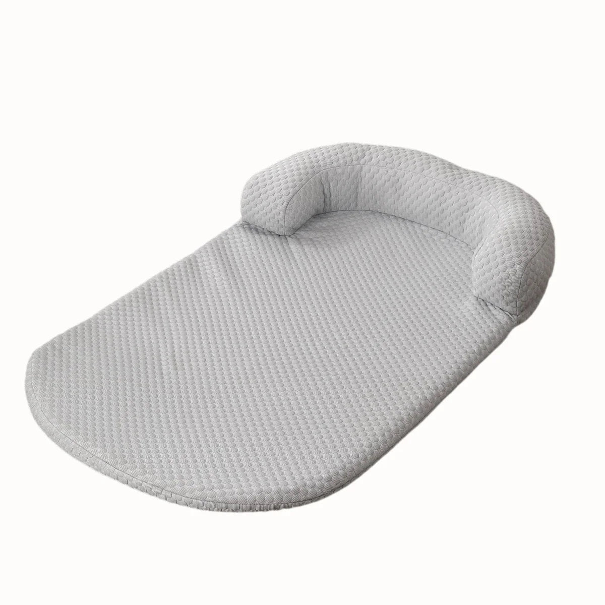Cooling Ice Silk Pet Bed with Pillow - Breathable Anti-Slip Dog & Cat Cushion, Machine Washable (XS-L)