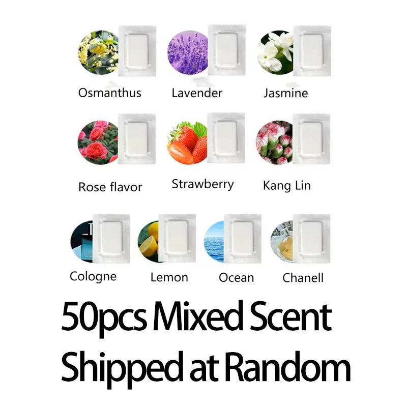 Car Air Vent Aromatherapy Tablets — Solid Fragrance Pads for Air Vents, 10/50/100/500 Pack
