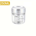 250ml (8.5 fl oz) Stainless Steel Electric Garlic & Ginger Chopper Mini Food Shredder